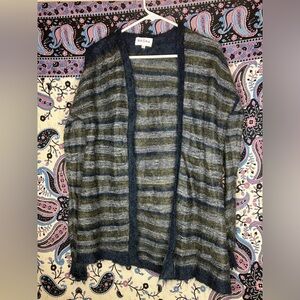 Brora mohair striped sweater